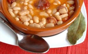 Fabada Asturiana white bean stew