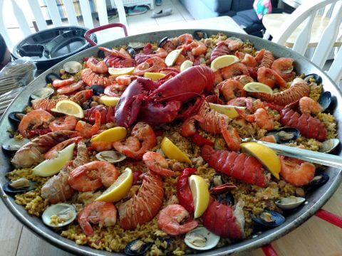 Lobster Paella made by Real Paella Catering