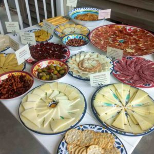 Traditional tapas platter