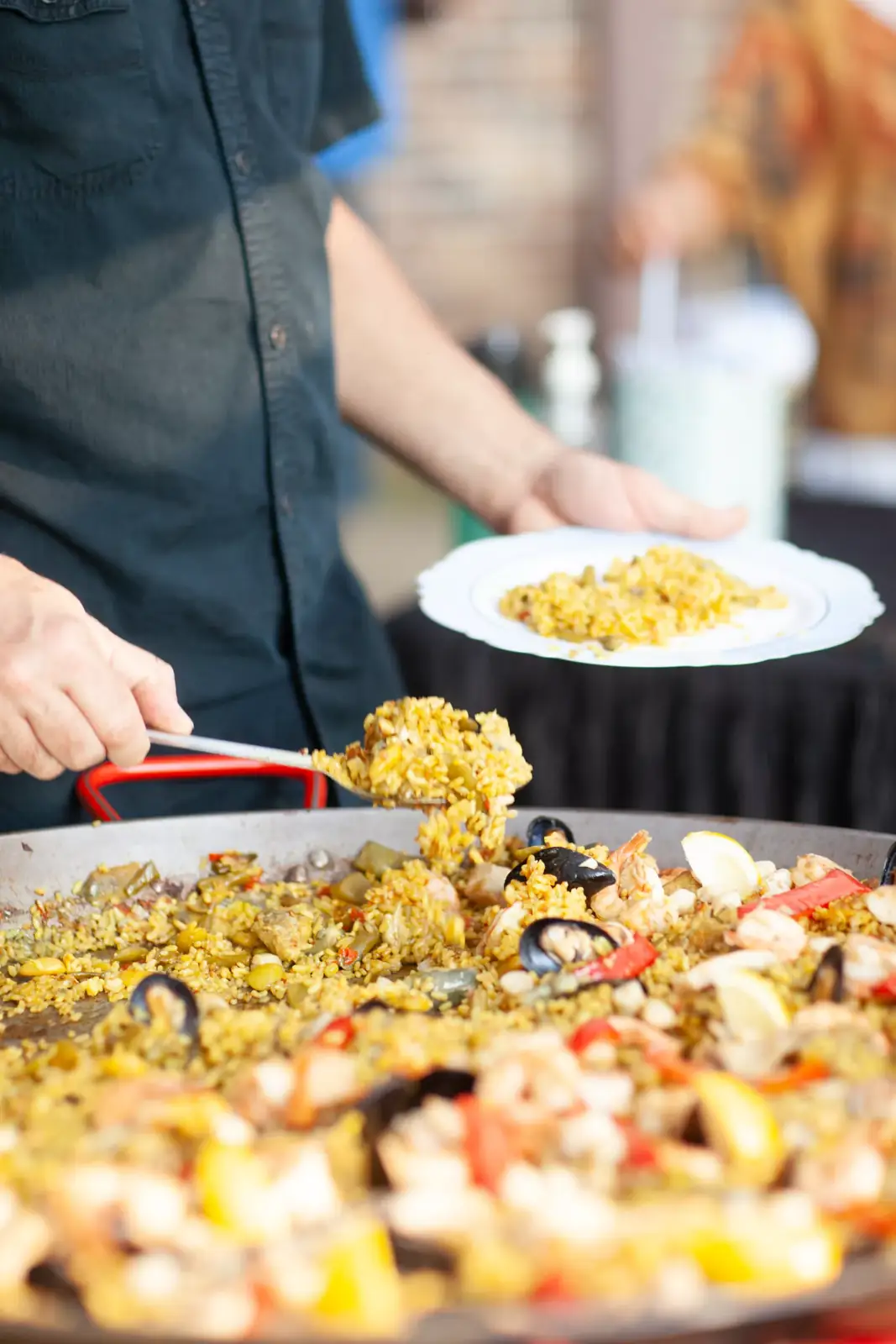 Real Paella Catering at an event