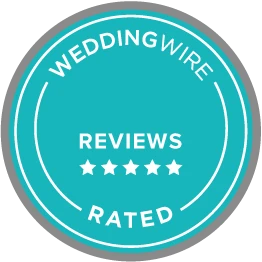 Rated on WeddingWire: 45 reviews